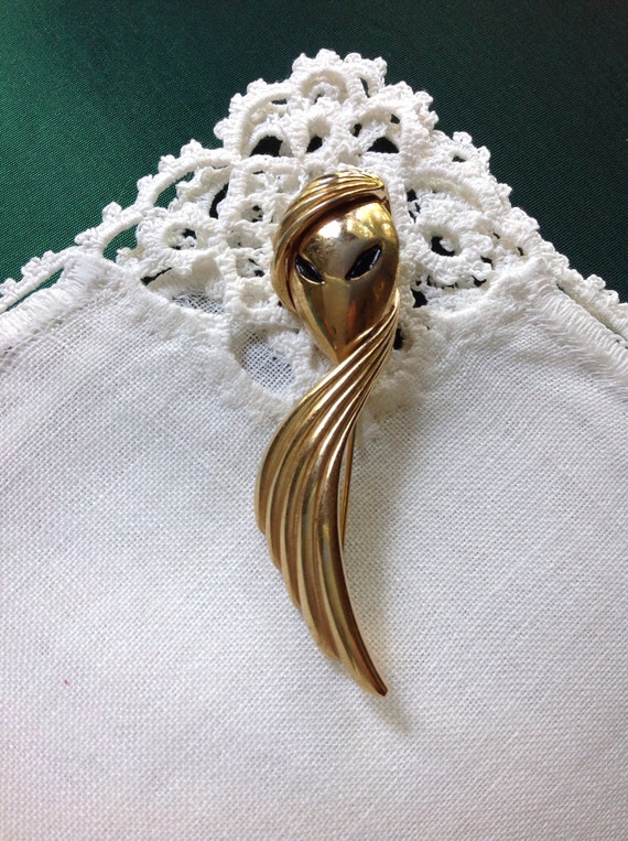 Trifari Mysterious Lady Brooch Pin, Figural