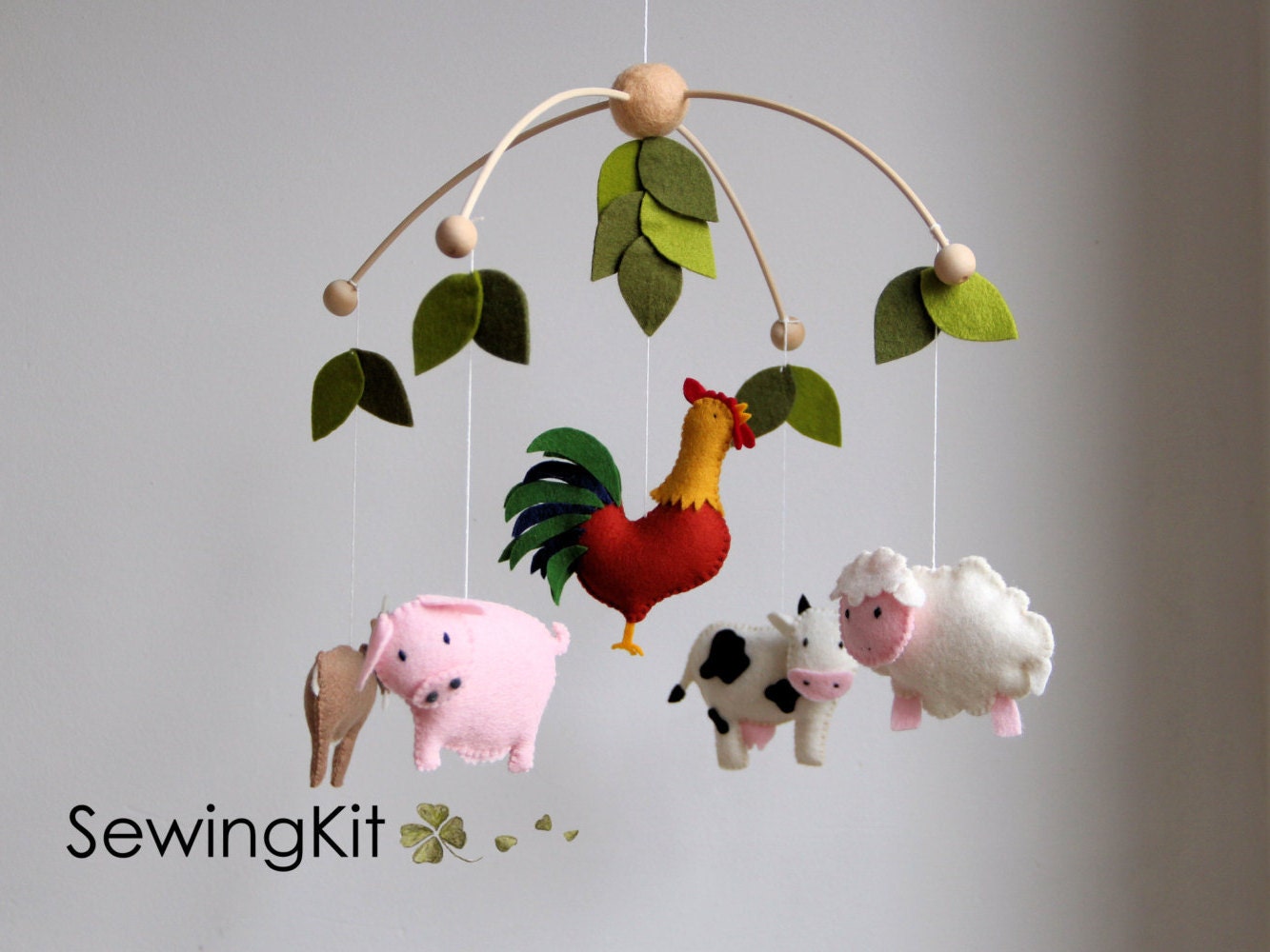 baby mobile farm diy baby mobile farm animal cow goat Etsy