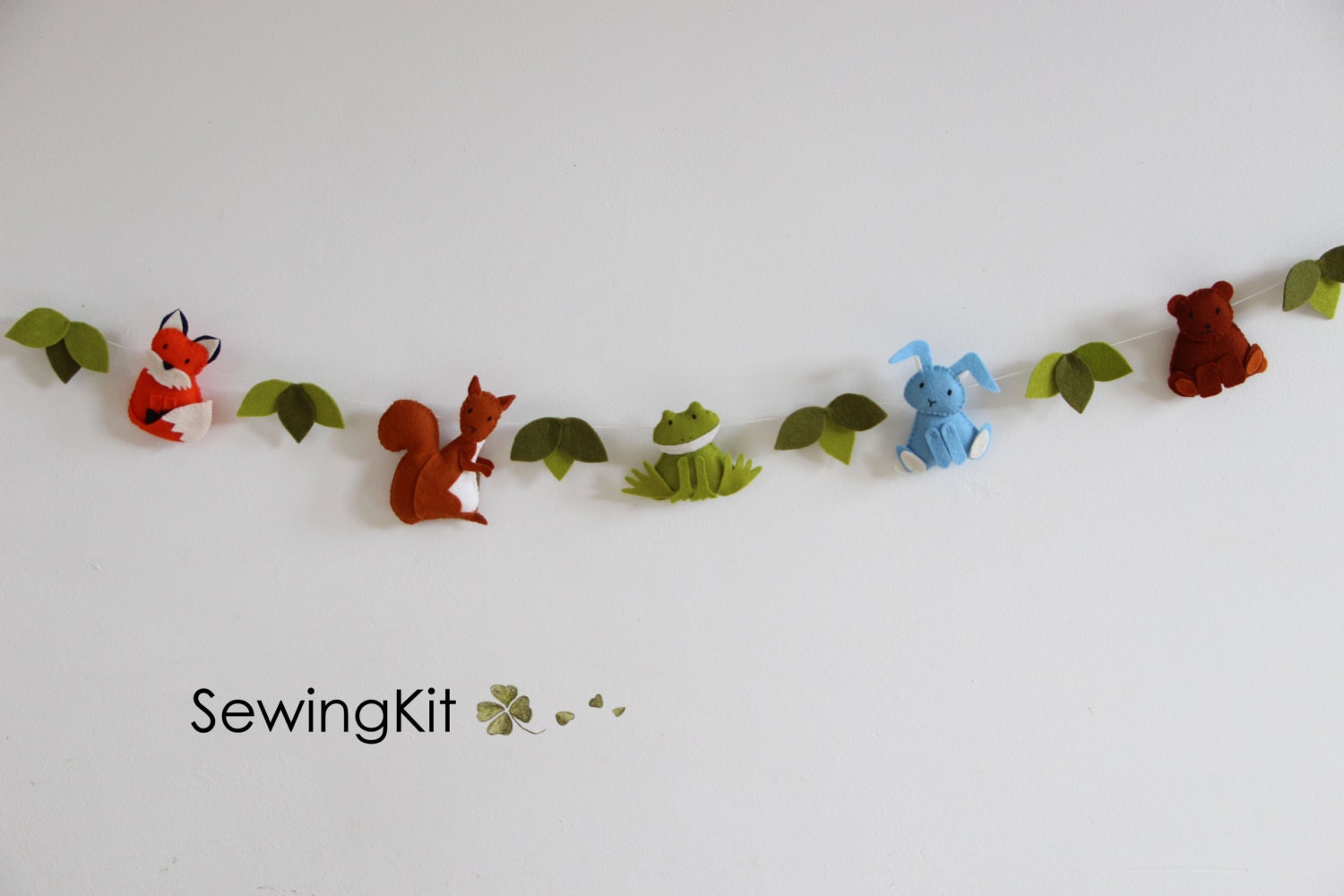 DIY nursery garland animal garland wool felt garland organic Etsy