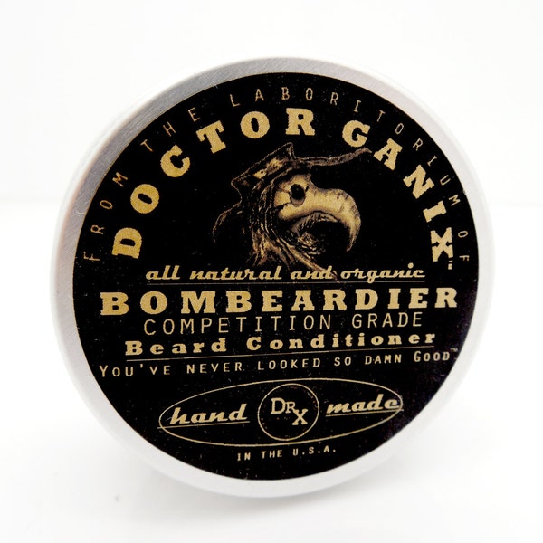 Balsamo per barba Doctor Ganix - Bombeardier - Balsamo per barba completamente naturale e biologico, Tamer - Adatto ai VEGANI