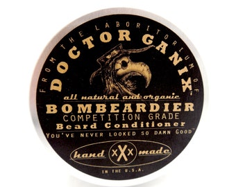 Competition Grade Beard Balm - Doctor Ganix - Beard Conditioner with eXtra Control - Vegan Friendly- Organic - Bombeardier