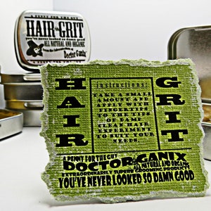 Hair Grit - All Natural and Organic - Hair Product - Pomade - Styling