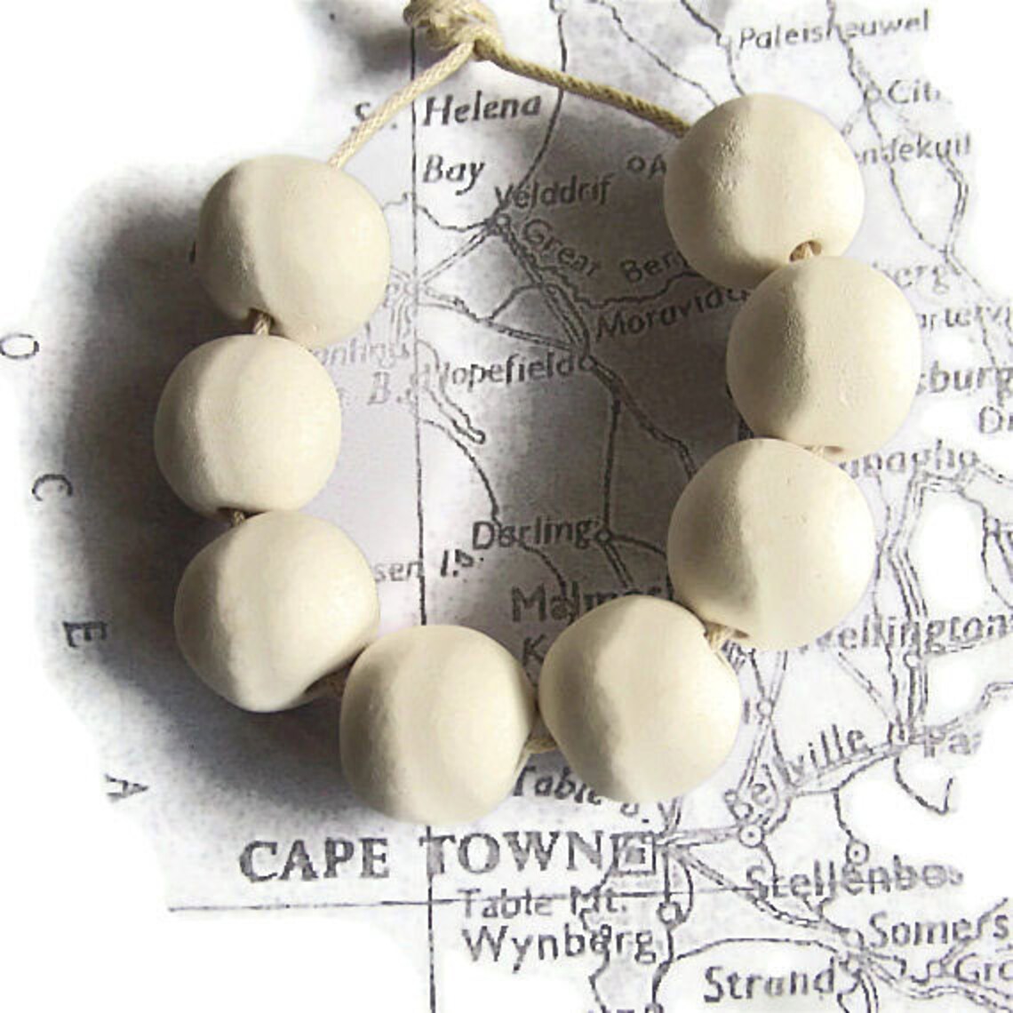 Unglazed White Earthenware Ceramic Beads Bisque Beads Etsy