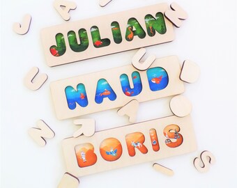 Hand-painted Name Puzzles