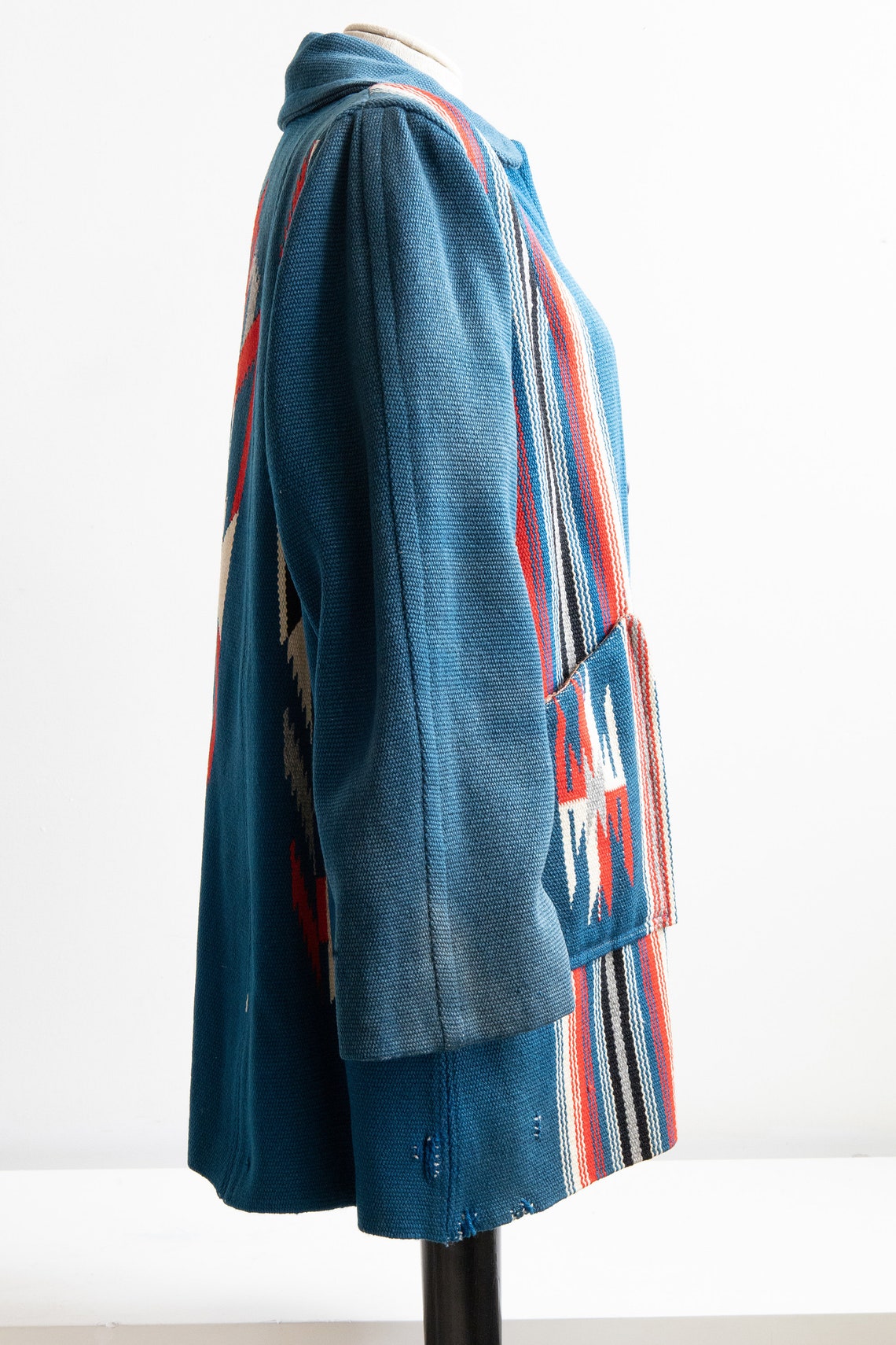 Vintage Chimayo Jacket Blue Chimayo Womens Weaving Mid Etsy