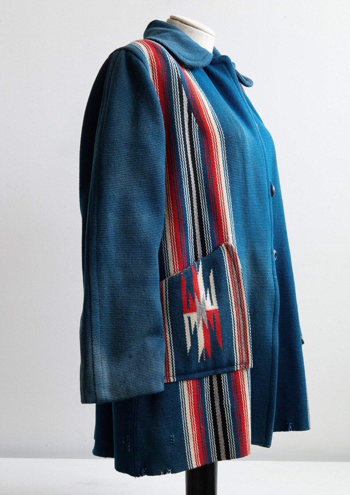 Vintage Chimayo Jacket Blue Chimayo Womens Weaving Mid Etsy