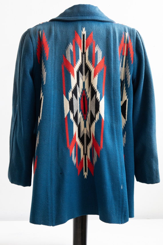 Vintage Chimayo Jacket | Blue Chimayo Womens Weavi