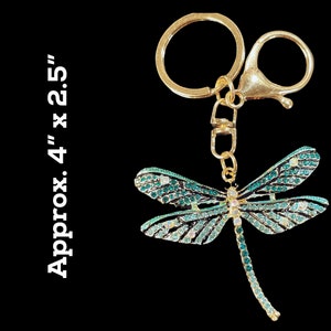 Peacocks, horse, flowers, dragonfly, heart keychain/purse charms price varies image 5