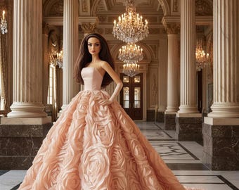 Custom Doll Couture Commission | OOAK Miniature Fashion Design | A.Zinger Atelier
