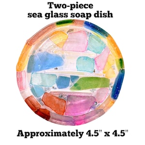 Two-Piece, Self-Draining Soap Dish for kitchen or bath