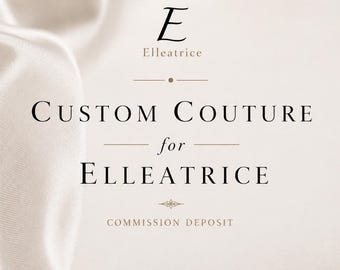 RESERVED Custom Couture Doll Outfit Commission – Handcrafted Designer Miniature Garment OOAK
