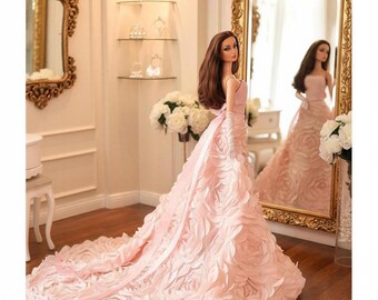 Made-to-Order Couture Doll Gown | Collectible Miniature Bridal Fashion by A.Zinger Atelier