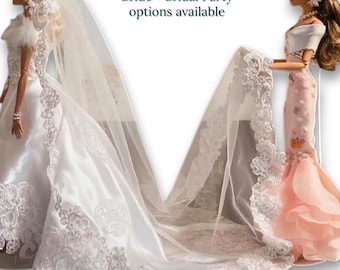 Your Wedding Gown, recreated in miniature,    Bride and Bridal Party Options available