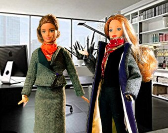 Custom Doll Clothes Capsule Wardrobe – 8 Piece Couture Collection for 11.5 Inch Dolls
