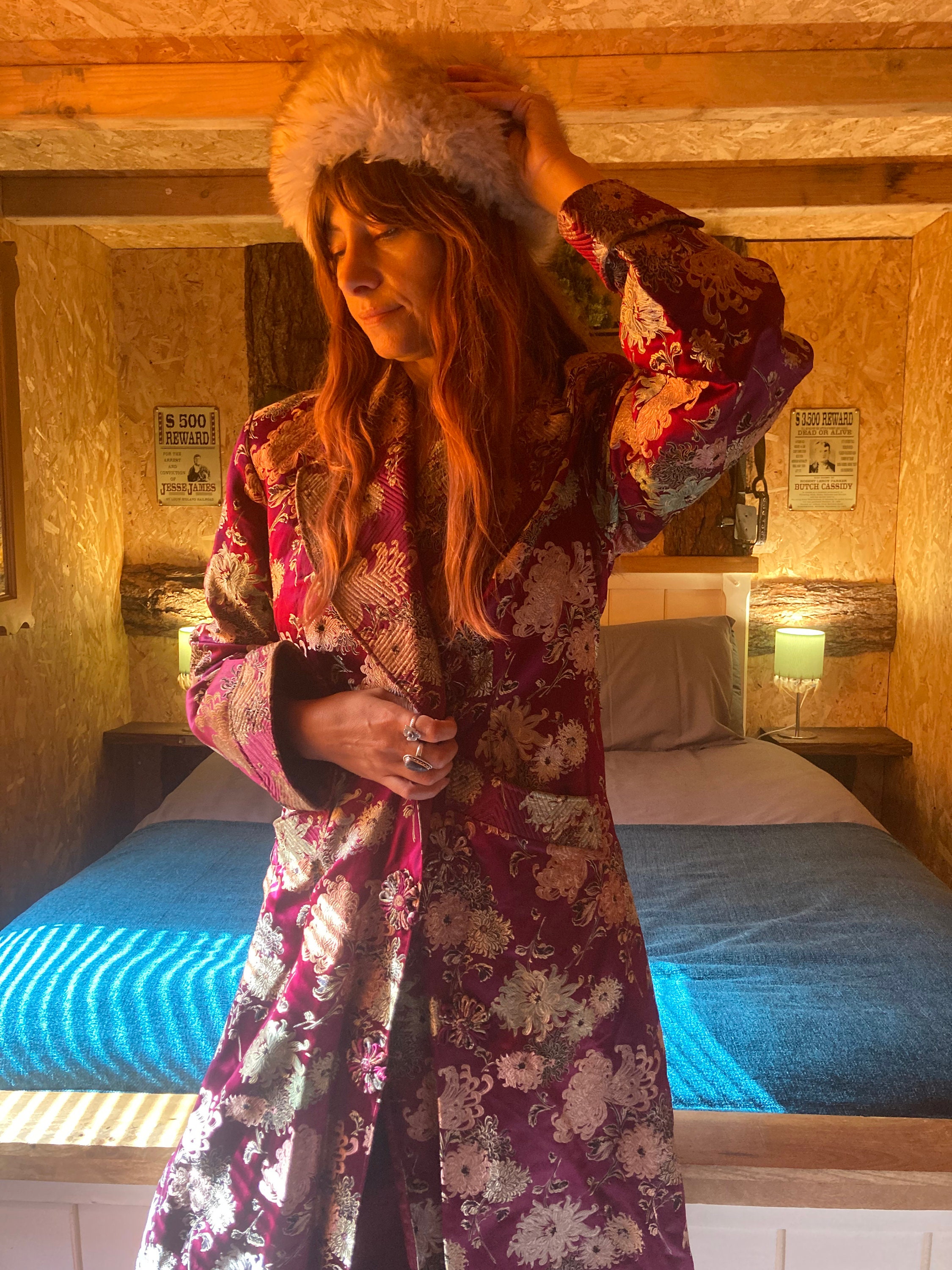 Vintage Silk Chinese Robe/dressing Gown 