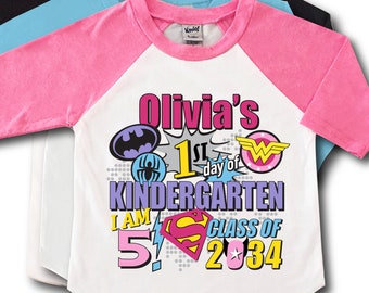 Girl Superhero Birthday Shirt Girls 