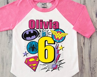 little girl superhero shirts