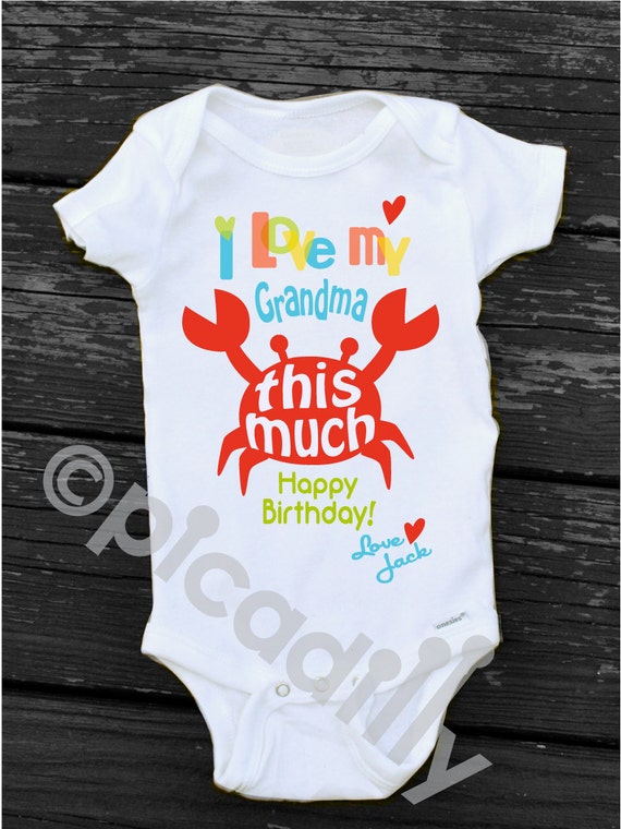 happy birthday grandma onesie