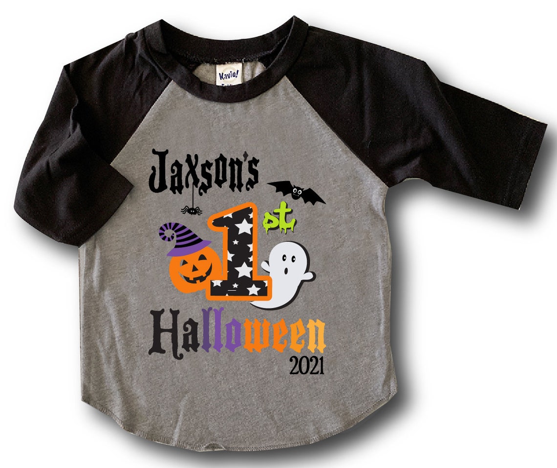 Baby Boy My First Halloween Shirt Personalized Baby Boy 1st Etsy