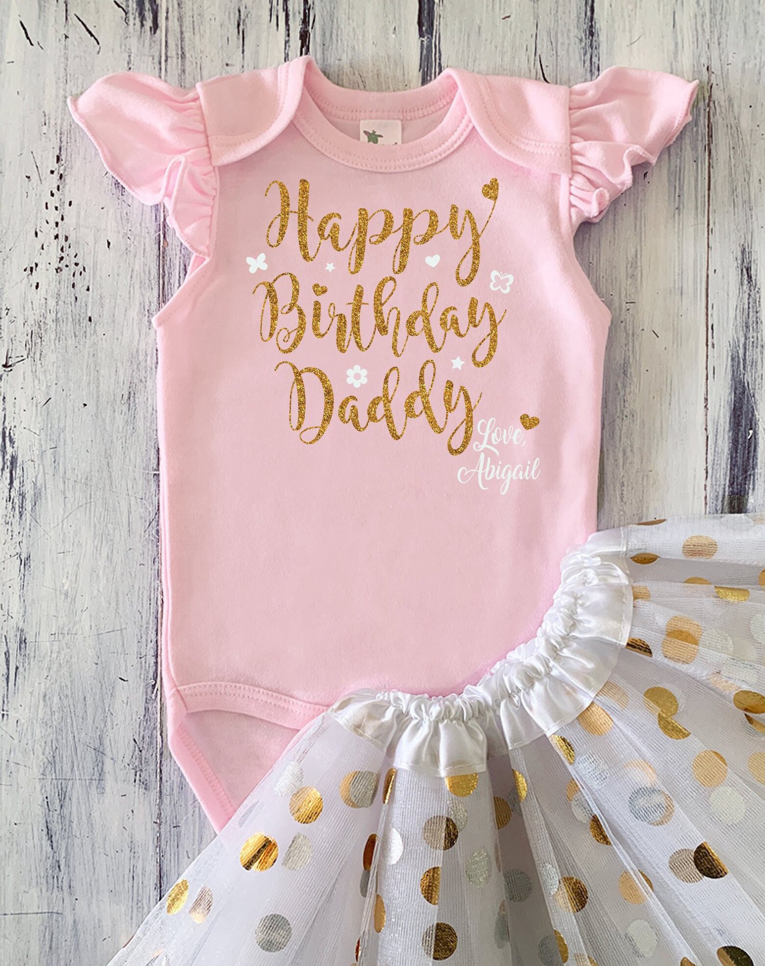 happy birthday daddy outfit baby