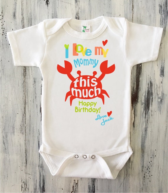 happy birthday mommy onesie