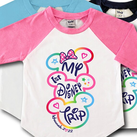 My First Disney Trip Shirt Girls 1st 