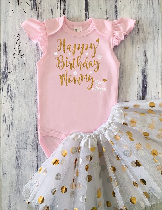 happy birthday mommy baby outfit