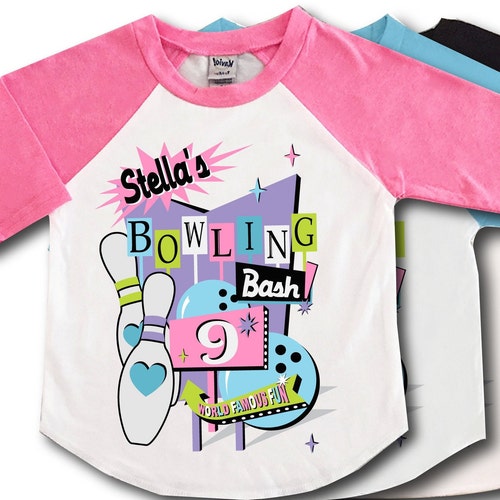 Unisex Kids' Clothing Clothing bowling party shirt Custom Bowling
