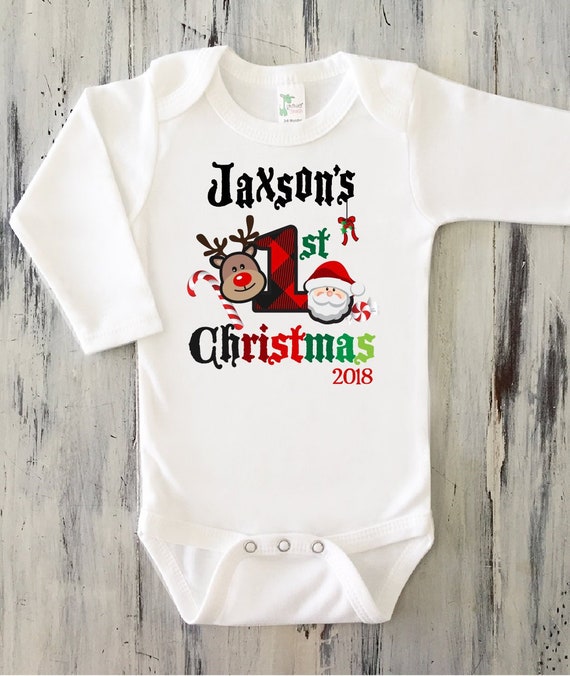 baby boy christmas onesie