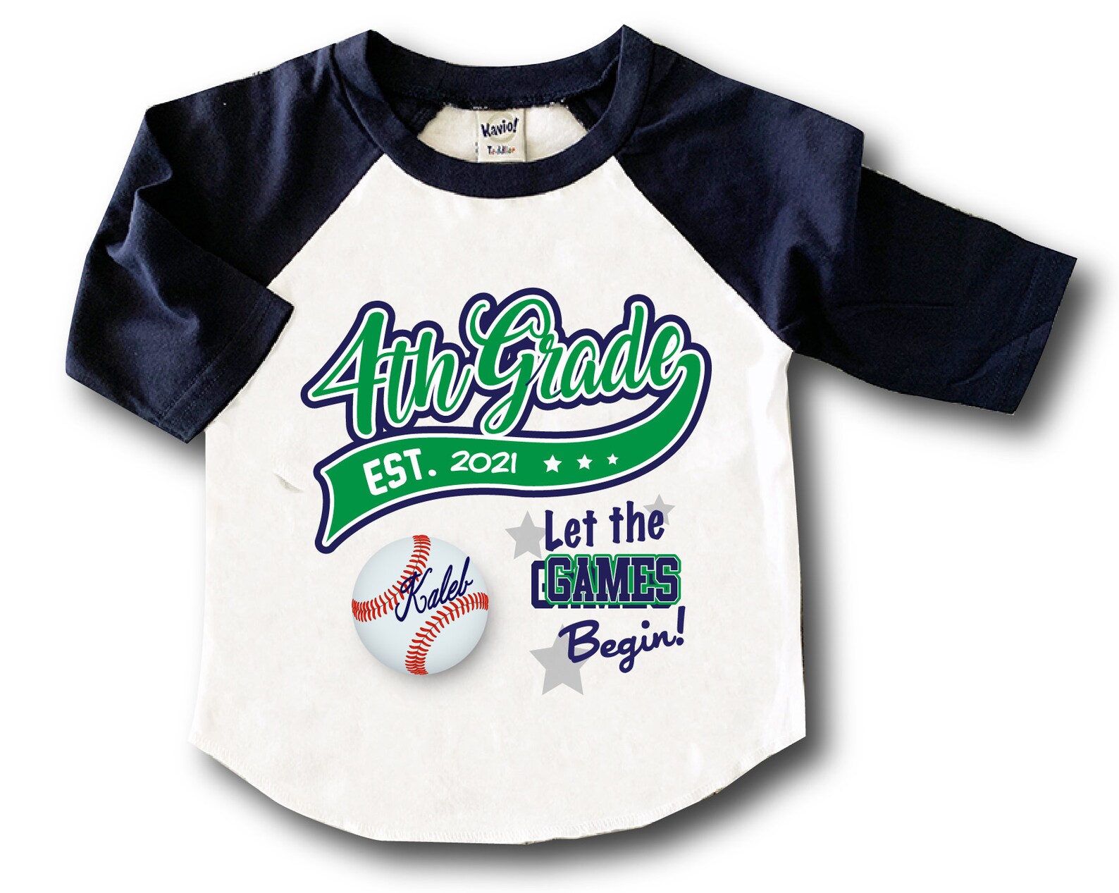 Boys Baseball 4th Grade Shirt Boys Personalized 4th Grade Etsy
