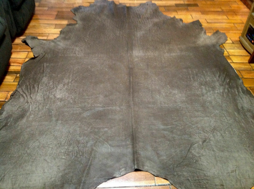 Br619 Leather Cow Hide Cowhide Skin Upholstery Craft Fabric Distressed ...