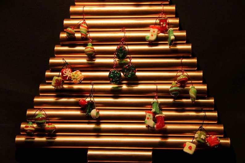 Copper Pipe Hanging Tree with Christmas Ornaments Etsy