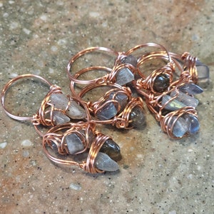Labradorite Wire Wrapped Rings image 4