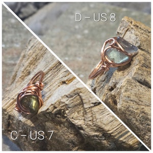 Labradorite Wire Wrapped Rings image 7