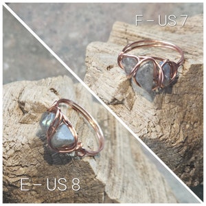 Labradorite Wire Wrapped Rings image 8