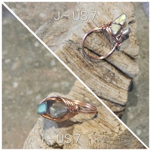 Labradorite Wire Wrapped Rings image 10