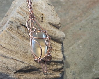 Pendentif enroulé Oregon Sunstone