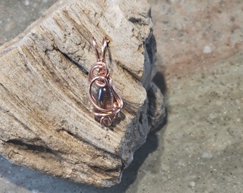 Oregon Sunstone Dichromatic Mini Wire Wrapped Pendant