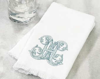 Personalized Velour Fingertip Towel - guest towel