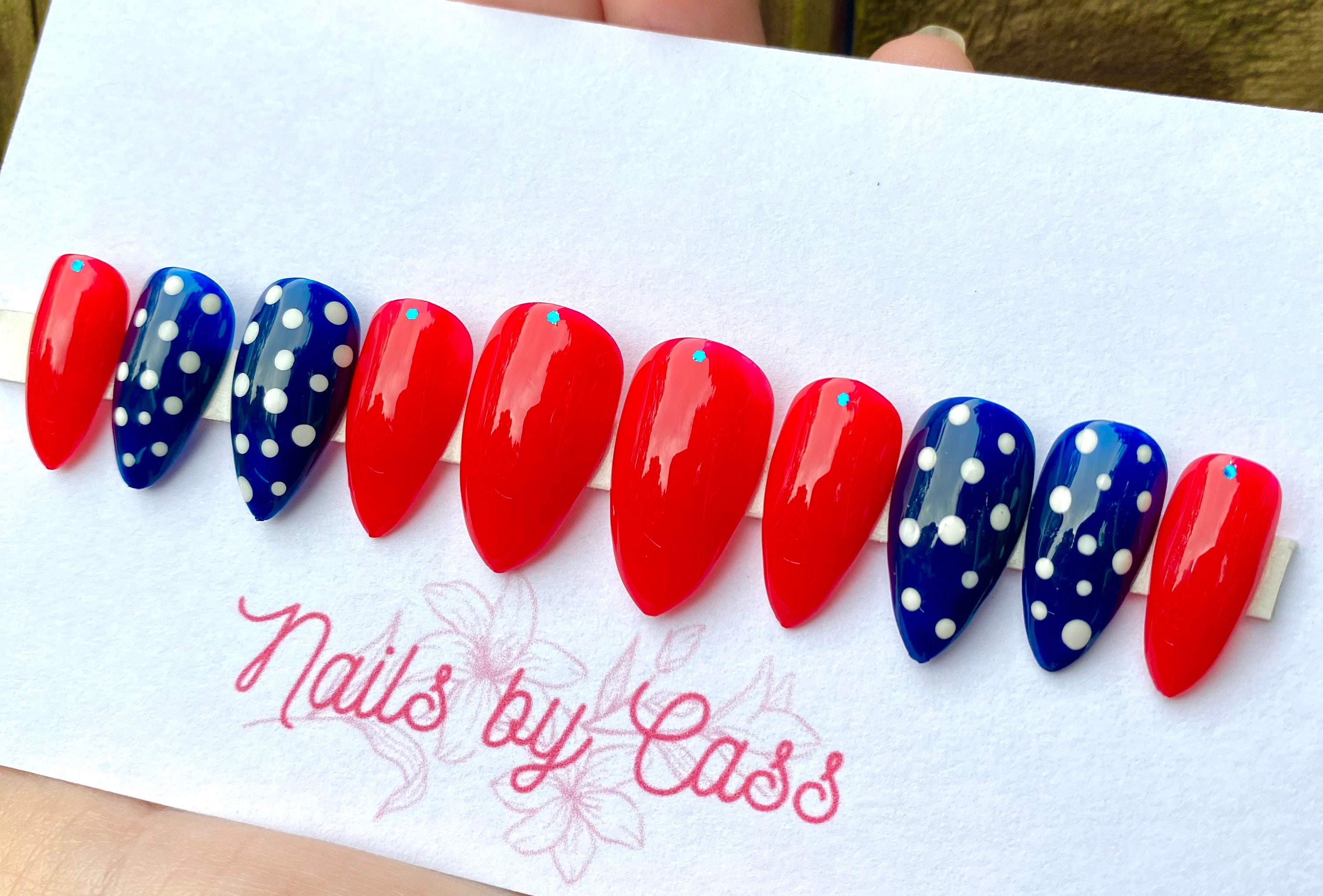 Red White and Blue Press on Nails Patriotic Nails 4th of - Etsy Red White and Blue Press on Nails Patriotic Nails 4th of - Etsy