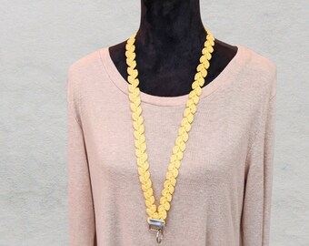 Cordón de algodón de ganchillo hecho a mano con llavero, regalo para profesores