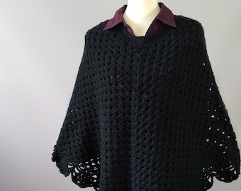 Pullover Poncho: Warm Winter Shawl
