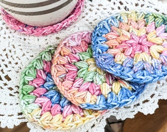 Posavasos de algodón multicolor, regalo de cumpleaños para la hermana, pieza decorativa de la habitación del adolescente