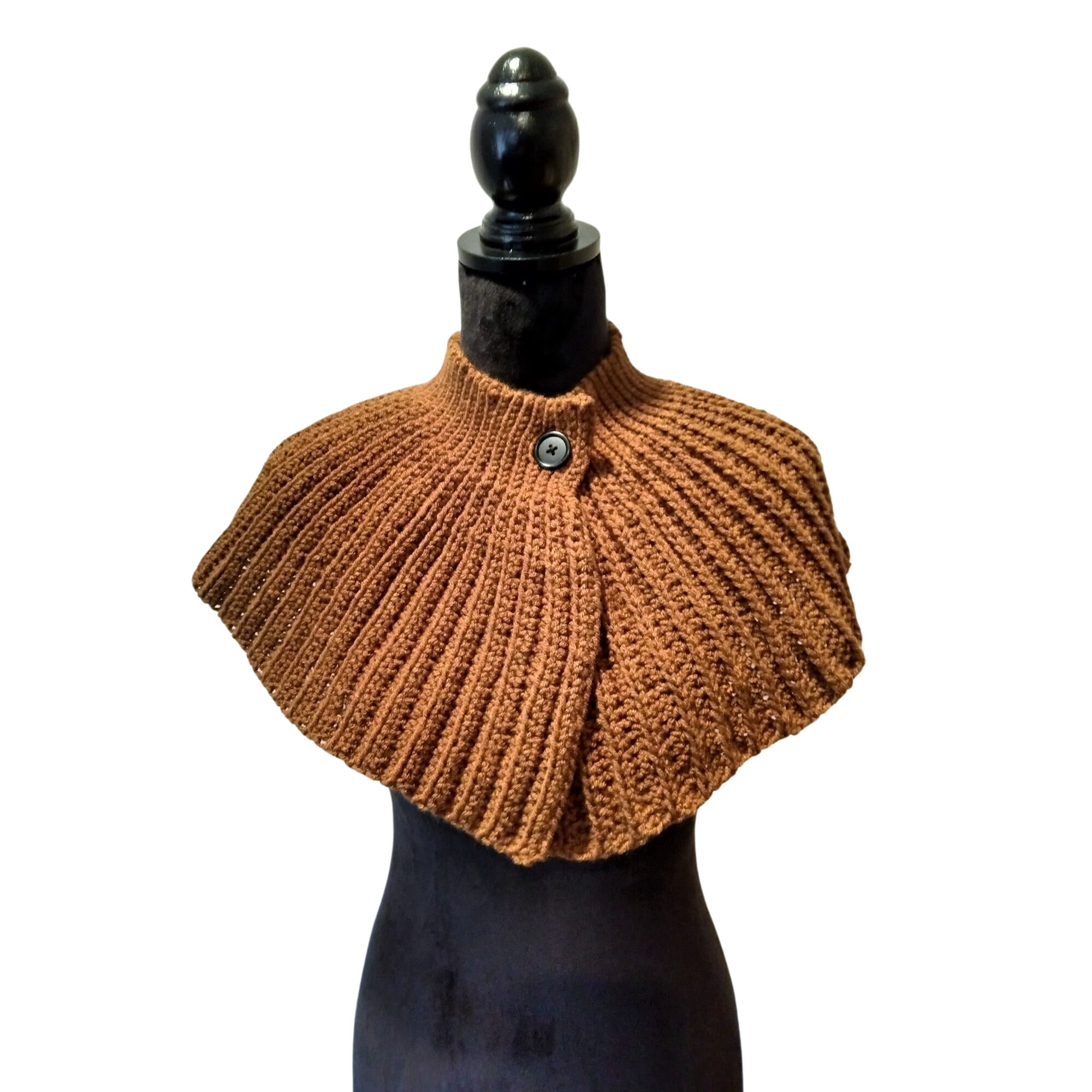 最適な材料 Caplet With Wrap Winter Caplet, Short Wrap, Shoulder Button, Clothing