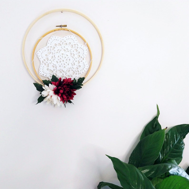 Floral Wall Décor Wall Hanging Aesthetic Office Décor Etsy