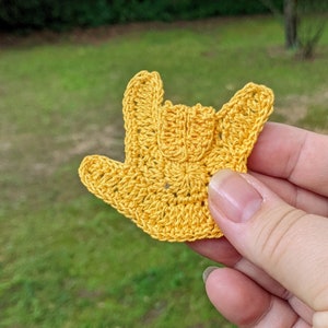 ASL I Love You Crochet Fridge Magnet, Mother's Day Gift, For Sign Language Students, Interpreter Gift