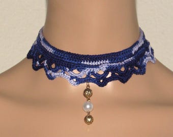 Crochet Lace Choker Pattern, Gothic Victorian Jewelry (PDF Pattern)
