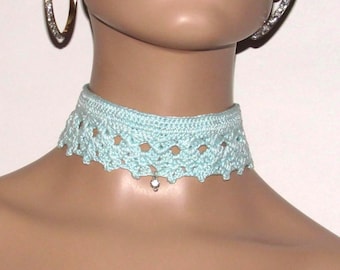 Crochet Pattern, Lace Choker Necklace, Victorian Gothic Collar (PDF Pattern)