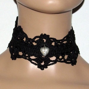 Crochet Jewelry Pattern PDF Instant Download for  Neck Choker, How to make Boho Choker Download, Easy PDF Crochet Victorian Gothic Necklace