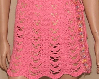 Modello per gonna all'uncinetto, copricostume boho da spiaggia, minigonna estiva a punto conchiglia (download digitale)
